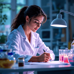 Nutricionista analisando exames